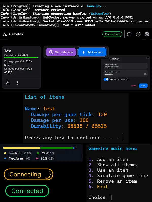 Image of project called "GameInv"